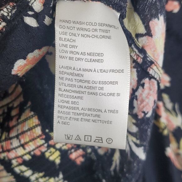 Free People Hilary Printed Blouse Size XS - Picture 6 of 8